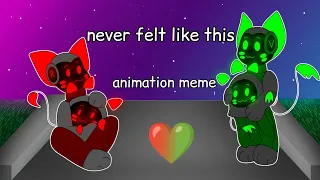 never felt like this ❤️💚 // animation meme (test)
