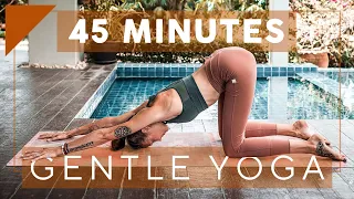 45 Minute Gentle Yoga for Beginners | Breathe and Flow Yoga