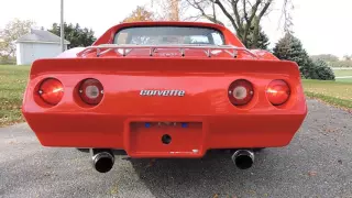 1977 Chevy Red corvette for sale at www coyoteclassics com