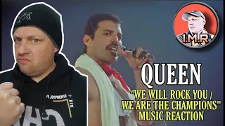 DOUBLE REACTION!! Queen Reaction - "WE WILL ROCK YOU / WE ARE THE CHAMPIONS (MONTREAL 81)