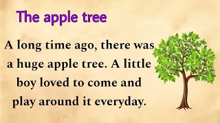 Learn English through Story - The apple tree -🚨 English Listening Practice |  Level 1