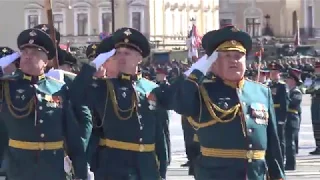 МВАА. Генеральная репетиция Парада Победы. СПб, Дворцовая пл. 06.05.2018