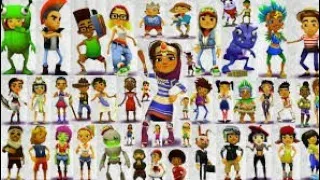 Subway Surfers tour of all my characters, boards, board upgrades and character outfits