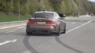 BMW M3 G80 Sedan Competition Reventon Design with Armytrix Exhaust! Engine Start, Drifts, Fly by!