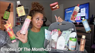 MY HYGIENE EMPTIES OF THE MONTH + REVIEWS!!