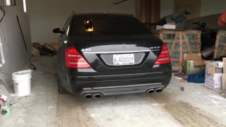Cold start on 2008 Mercedes s63 resonaters removed