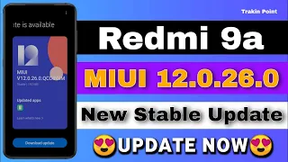 Redmi 9a MIUI 12.0.26.0 New Update February 2023 | Redmi 9a New Update | Redmi 9a Update