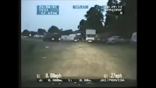 Police Chase In Slough, England, August 25, 2001