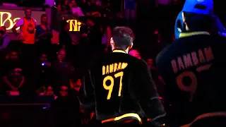 Clip of BamBam performing "Wheels Up" at the Warriors game - April 7, 2022 - San Francisco