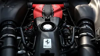 Ferrari F8 Tributo Maintenance Service Process | Oil Change.