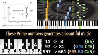 Encoding Prime Numbers into Music  #primenumbers #musicwithprime