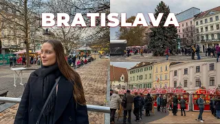 24 HOURS IN BRATISLAVA: Christmas Markets, Food and Exploring the City | Vlogmas Day 12