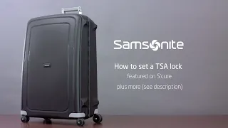 Samsonite S'Cure - How to set the TSA lock code