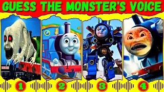 Guess Monster Voice Cursed Percy, Thomas The Train, Skibidi Thomas, Spider Thomas Coffin Dance