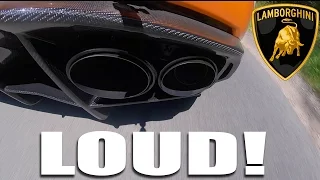 Lamborghini Huracan Akrapovic Acceleration Sound LOUD! Exhaust & StartUp