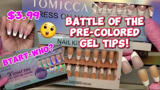 TEMU PRE-COLORED GEL TIPS COMPARISON? TRYING TOMICCA FRENCH GEL TIPS FROM TEMU