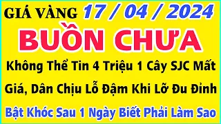 Giá vàng hôm nay 9999 ngày 17/4/2024 | GIÁ VÀNG MỚI NHẤT || Xem bảng giá vàng SJC 9999 24K 18K 10K