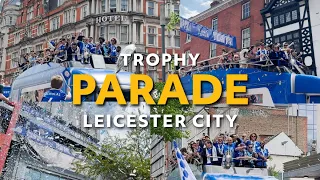 Thousands attend the Championship Trophy Parade 🏆 for Leicester City Football Club