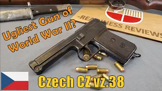 UGLIEST Pistol of WW2? | German Occupation Czech CZ38 Vz38 | Czechoslovakian Military Handgun .380