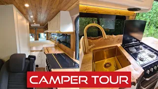 Camper Conversion Tour of a Fiat Ducato With Fixed Bed and Shower Room