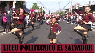 Liceo Politécnico El Salvador en Desfile del Correo de San Marcos 2023. San Salvador.