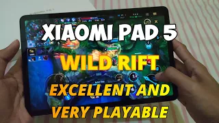 League of Legends Wild Rift in Xiaomi Pad 5 (Hand Cam)