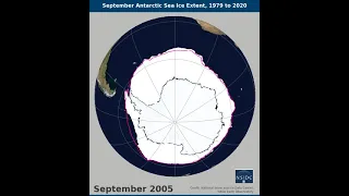 September Antarctic Ice Extent 1979 to 2020