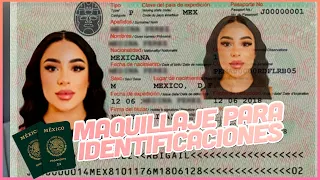 MAQUILLAJE PARA PASAPORTE - Tutorial de maquillaje PASO A PASO | SAMII HERRERA