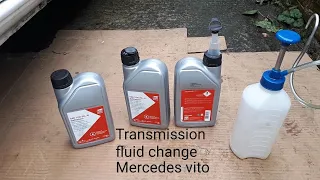 Transmission fluid/oil change Mercedes Vito