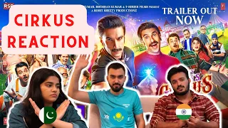 CIRKUS TRAILER REACTION | Ranveer Singh | Pooja Hegde | Rohit Shetty | Foreigners React.