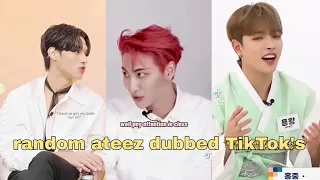 random ateez dubbed TikTok's because you're bored