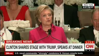 Hillary Clinton's speech at Al Smith Dinner, NY, 10/20/2016 (Part 2)