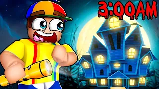 We Explored a HAUNTED Mansion In Roblox!