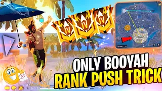 Only Booyah Solo Rank Push Tips And Tricks | Safe Zone Glitch Rank Push Tricks | FF Rank Push Tricks