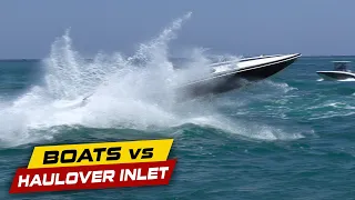 BOAT FULLY SENDS IT AT HAULOVER INLET! | Boats vs Haulover Inlet