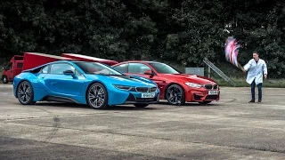 BMW i8 vs BMW M4 | Top Gear