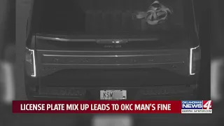 License plate mix up leads to OKC man's fine