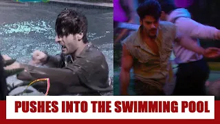 Bigg Boss 15 spoiler alert: Simba Nagpal gets violent, pushes Umar Riaz into the swimming pool