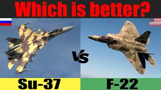 F22 vs Su-37: Which is better? Raptor VS Terminator | TechnoBot