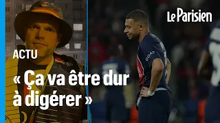 Sale ambiance à la sortie du Parc des Princes après la défaite du PSG contre Dortmund