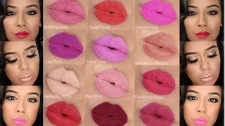 Avon Matte Lipsticks Swatches