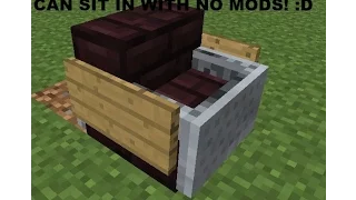 HOW TO MAKE A WORKING CHAIR! YOU CAN SIT IN! / NO MODS!