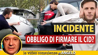 INCIDENTE: la controparte è obbligata a firmare il CID? | Avv. Angelo Greco