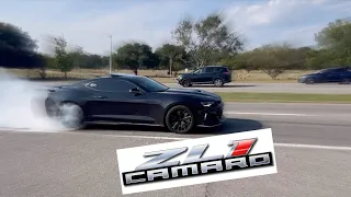 Chevrolet Camaro ZL1 - Brutal sound & Burnout!*they called the police on us🤣🤦🏽‍♂️ #compilation