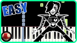 Death by Glamour - Undertale [EASY Piano Tutorial] (Synthesia) / TopAnimeMusic