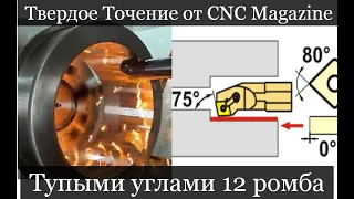 Смотрю видео от CNC Magazine Твердое точение тупым углом токарные пластины CNMG CNGA