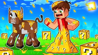 ماين كرافت تمطر بلوكات حظ عشوائية !😱(ضد خشب!)🔥 - Rain Lucky Block