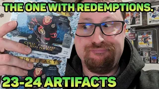 We WANT redemptions now? Opening two hobby boxes of 23-24 Upper Deck Artifacts Hockey Cards