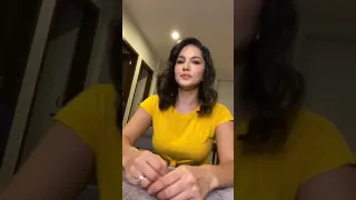 Sunny Leone and dj Bravo video call