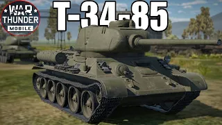 T-34-85 Gameplay In Warthunder Mobile!